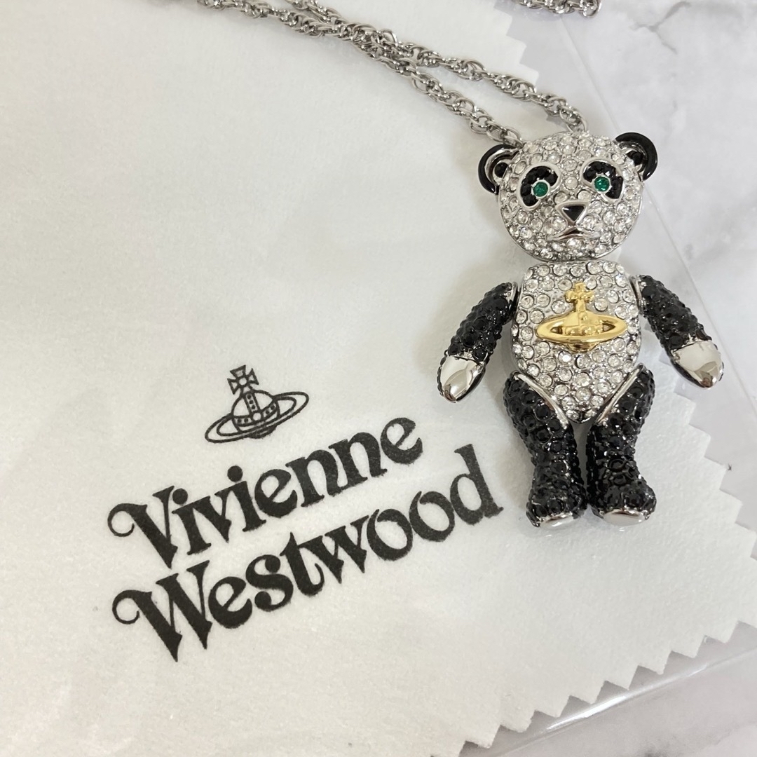 Vivienne Westwood(ヴィヴィアンウエストウッド)のヴィヴィアン　パンダネックレス レディースのアクセサリー(ネックレス)の商品写真