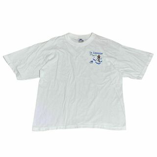 ヴィンテージ 半袖Tシャツ フランス シクロリムジン イベント 白T c46(Tシャツ/カットソー(半袖/袖なし))