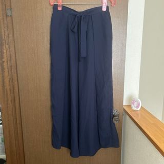 GU XL スカーチョガウチョワイドパンツ ネイビー　