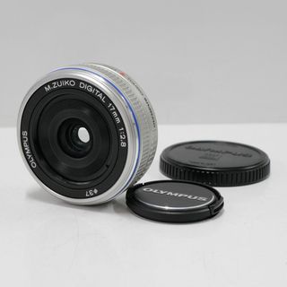 オリンパス(OLYMPUS)のOLYMPUS 交換レンズ M.ZUIKO DIGITAL 17mm F2.8 USED超美品 広角 マイクロフォーサーズ 単焦点 パンケーキ カメラ 完動品 中古 CE4044(レンズ(単焦点))