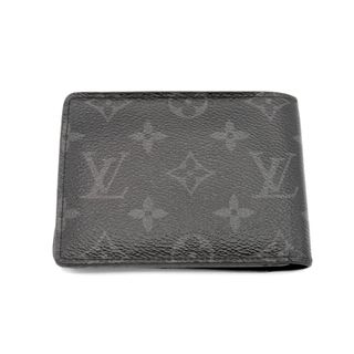 ルイヴィトン(LOUIS VUITTON)のルイヴィトン LOUIS VUITTON ■ 【 ポルトフォイユ/ミュルティプル M61695 】 モノグラム エクリプス 二つ折り 札入れ ウォレット 財布　33372(折り財布)