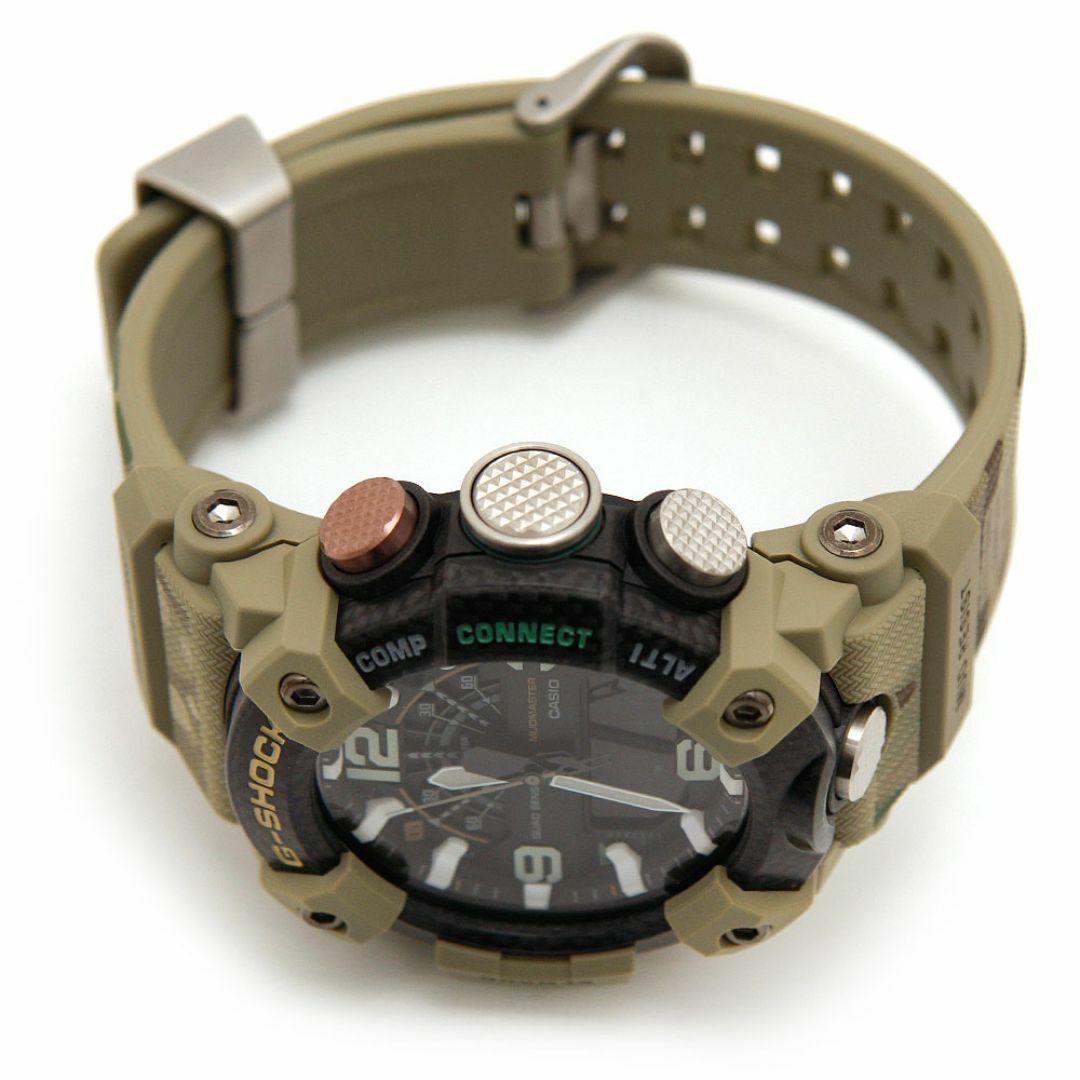 CASIO(カシオ)の美品 カシオ 腕時計 CASIO G-SHOCK Gショック MUDMASTER マッドマスター GG-B100BA-1AJR BRITISH ARMY コラボ カモフラージュ 迷彩 モバイルリンク機能 イギリス 温度計 歩数計 多機能 メンズの時計(腕時計(アナログ))の商品写真