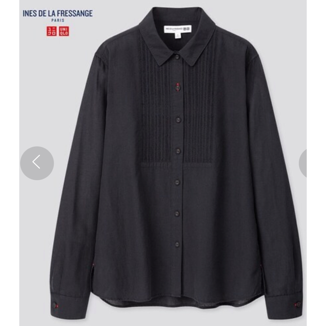 UNIQLO(ユニクロ)のユニクロUNIQLO コットンリネン エンブロイダリーシャツ  レディースのトップス(シャツ/ブラウス(長袖/七分))の商品写真