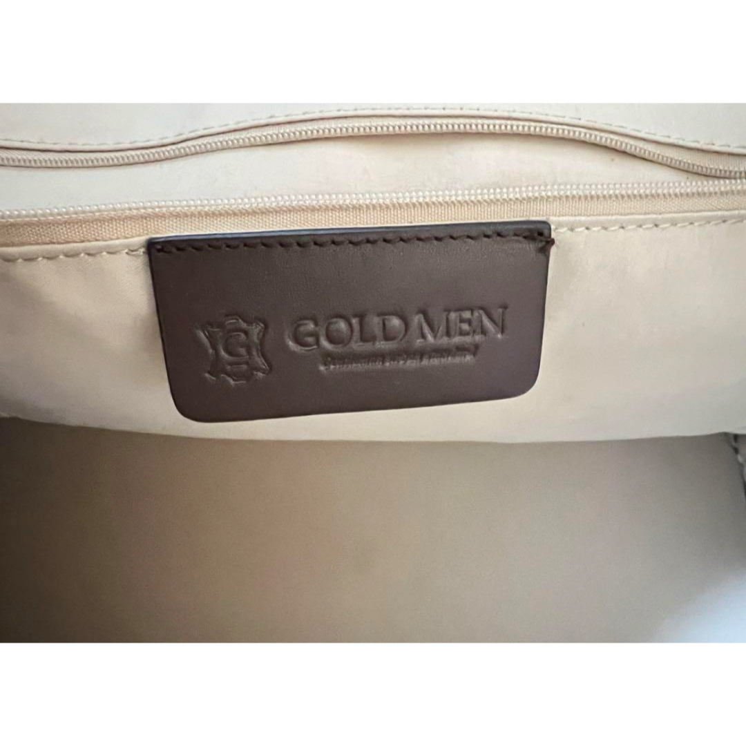 GOLDMEN(ゴールドメン)のレザートートバッグ　ブラウン　GOLDMEN メンズのバッグ(トートバッグ)の商品写真