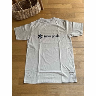 Snow Peak スノーピーク ロゴ Tシャツ Lサイズ ベージュ