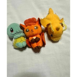 ポケモン(ポケモン)のポケモン ゼニガメ ロコン カイリュー ぬいぐるみ ちょっこりさん(ぬいぐるみ)