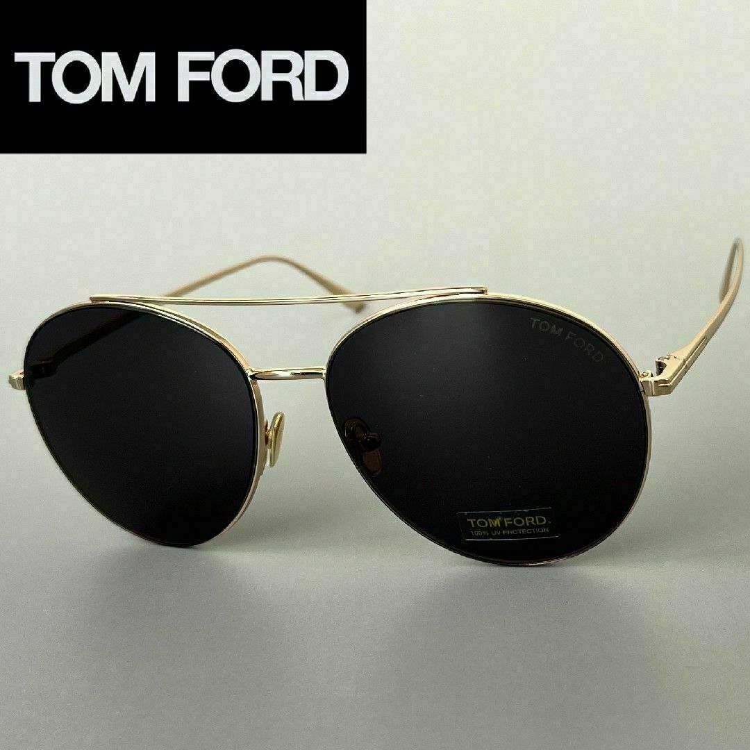 TOM FORD EYEWEAR(トムフォードアイウェア)のサングラス トムフォード メンズ ティアドロップ ゴールド グレー オシャレ レディースのファッション小物(サングラス/メガネ)の商品写真