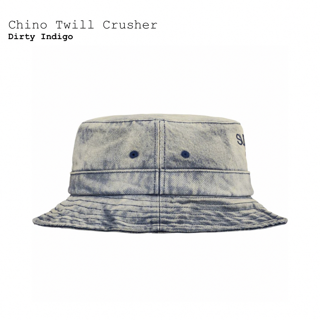 Supreme(シュプリーム)のsupreme Chino Twill Crusher dirty indigo メンズの帽子(ハット)の商品写真