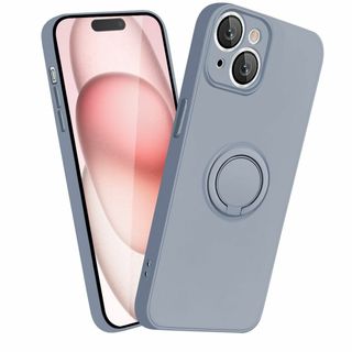 iPhone15Plus ケース リング付き アイフォン 15Plus スマホケ(その他)