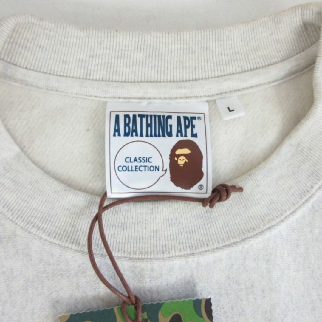 A BATHING APE(アベイシングエイプ)のアベイシングエイプ タグ付き ベートーヴェン スウェット トレーナー グレー L メンズのトップス(その他)の商品写真