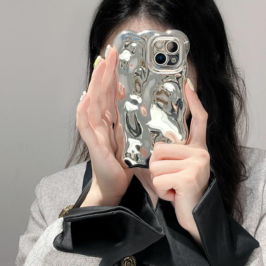 【色: シルバー】UEEBAI iPhone 13 6.1 inch 用 ケース スマホ/家電/カメラのスマホアクセサリー(その他)の商品写真