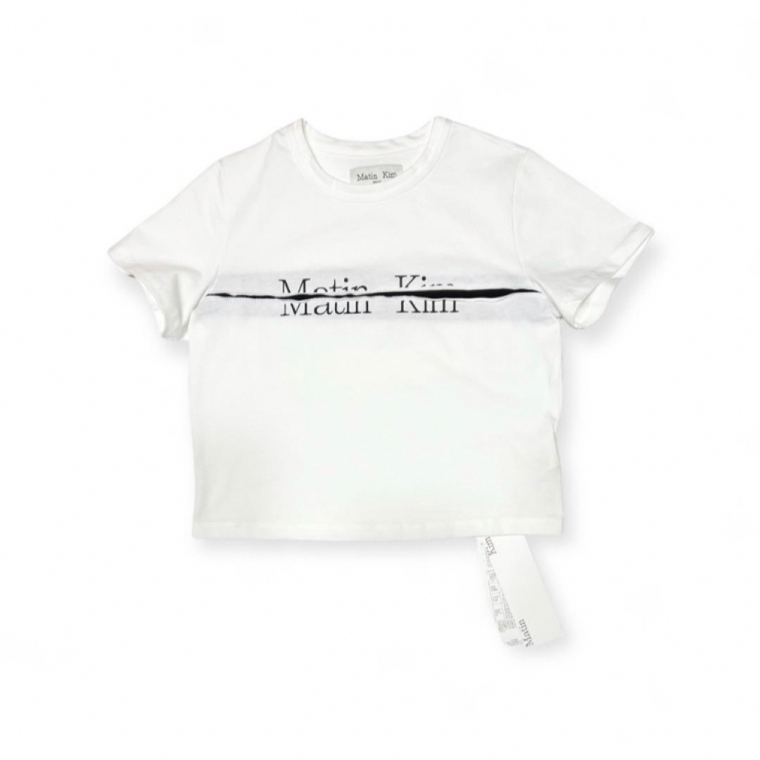 Matin Kim マーティンキム　Tシャツ ホワイト aespa ニンニン着用 レディースのトップス(Tシャツ(半袖/袖なし))の商品写真