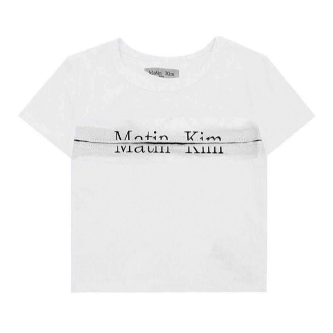 Matin Kim マーティンキム　Tシャツ ホワイト aespa ニンニン着用 レディースのトップス(Tシャツ(半袖/袖なし))の商品写真