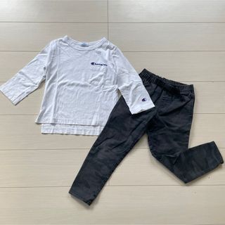 デッサン(Dessin)のチャンピオン デッサン☆長袖 Tシャツ 迷彩 パンツ セット 120 男の子(Tシャツ/カットソー)