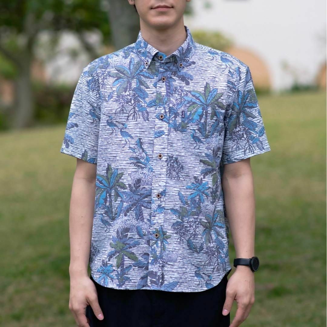MAJUN マジュン　かりゆしウェア　アロハシャツ　Mサイズ メンズのトップス(シャツ)の商品写真