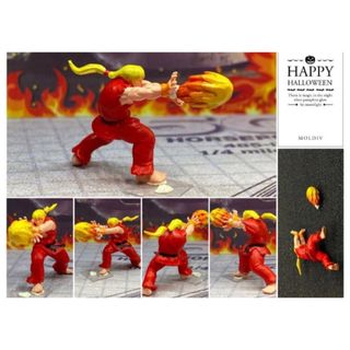 1:64　ケン似　ムキムキフィギュアストリートファイタートミカサイズ日本未発売(フィギュア)