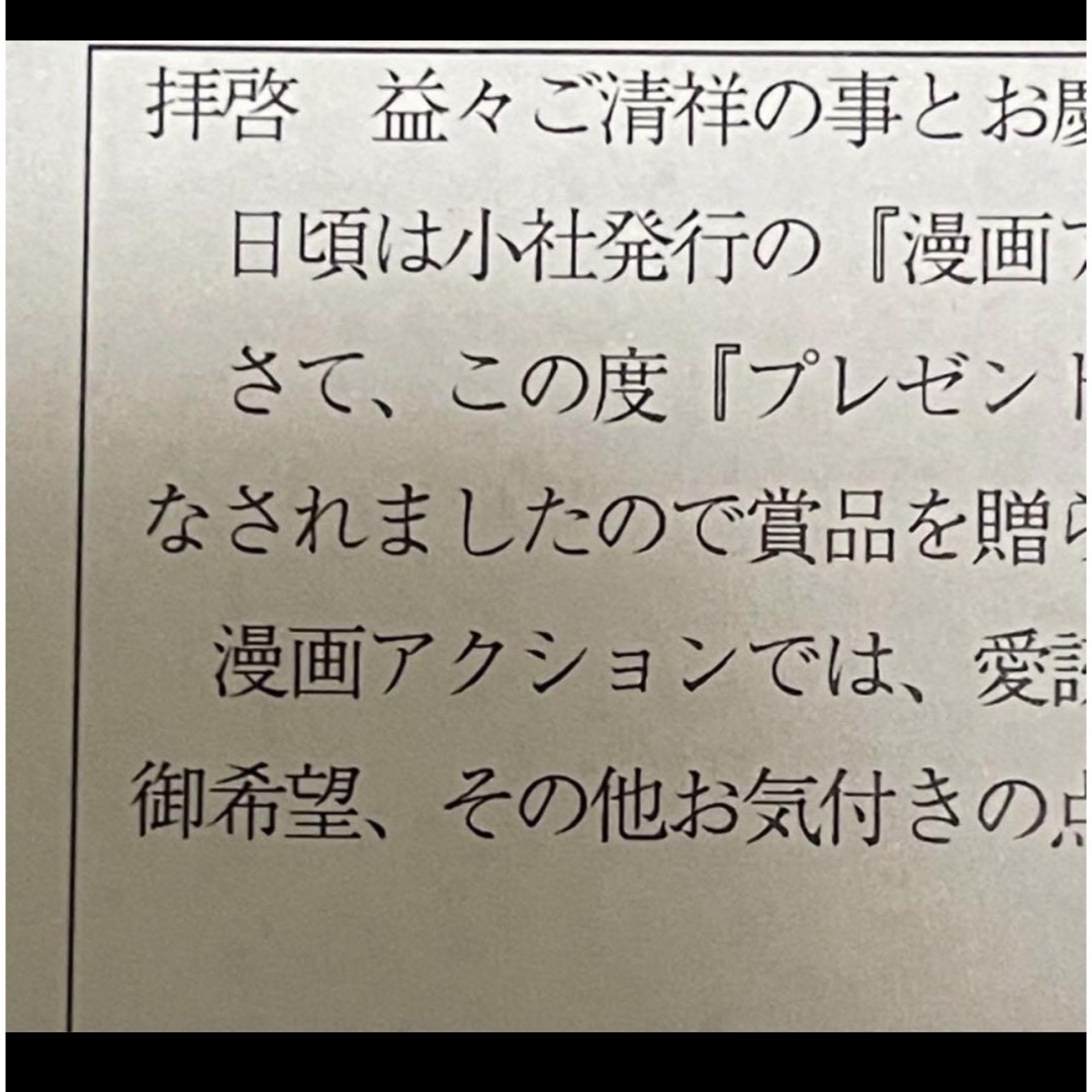 AKB48 村山彩希 漫画アクション 直筆サイン入りチェキ 当選号本誌 エンタメ/ホビーのタレントグッズ(アイドルグッズ)の商品写真