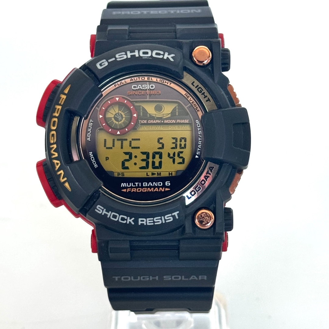 G-SHOCK(ジーショック)の【美品】カシオ　G-SHOCK　ジーショック　フロッグマン　MASTER OF G-SEA　GWF-1035F-1JR　マグマオーシャン　35周年限定モデル　電波ソーラー　デジタル　樹脂 メンズの時計(腕時計(デジタル))の商品写真