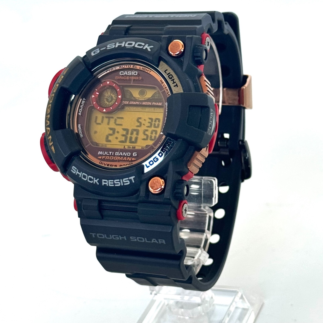 G-SHOCK(ジーショック)の【美品】カシオ　G-SHOCK　ジーショック　フロッグマン　MASTER OF G-SEA　GWF-1035F-1JR　マグマオーシャン　35周年限定モデル　電波ソーラー　デジタル　樹脂 メンズの時計(腕時計(デジタル))の商品写真