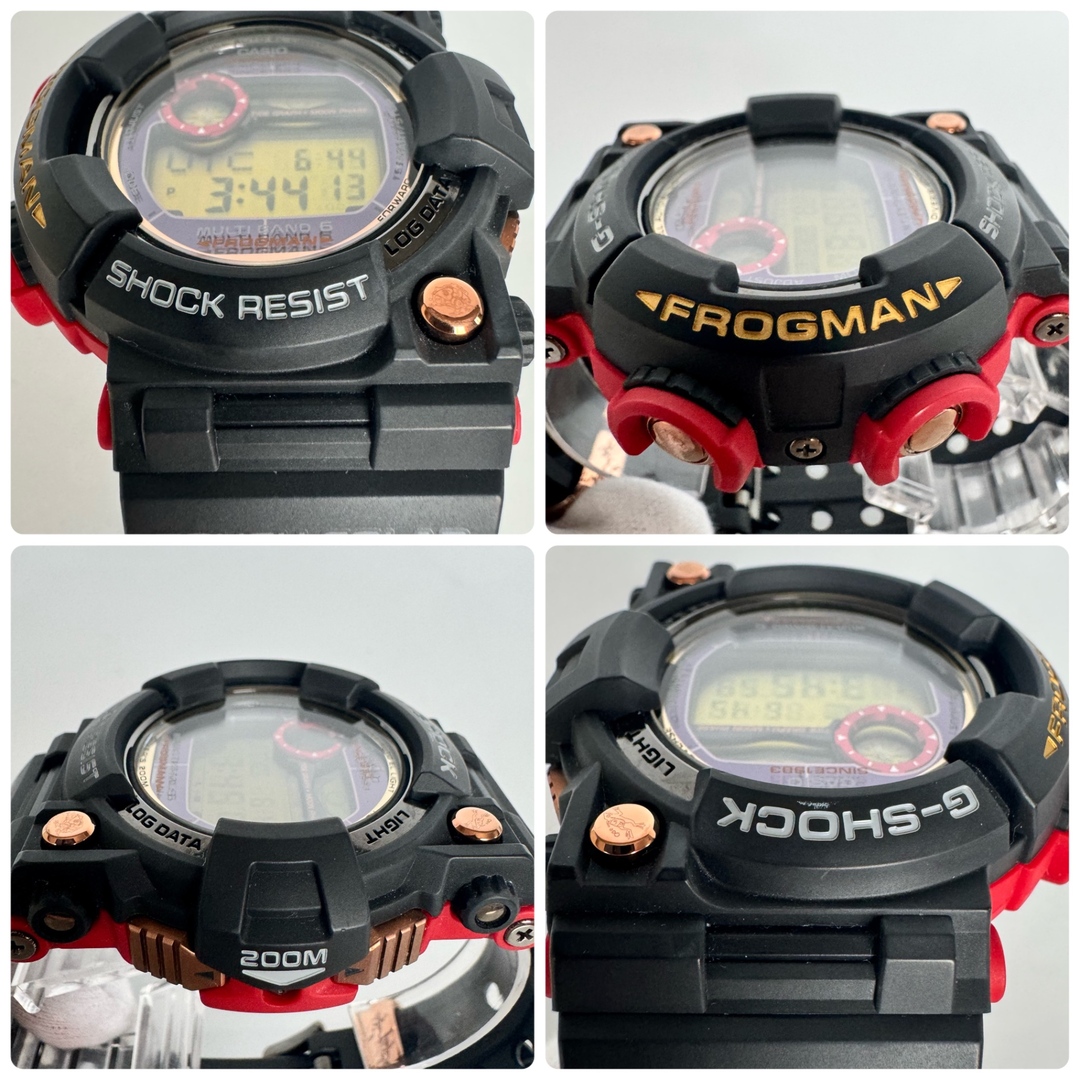 G-SHOCK(ジーショック)の【美品】カシオ　G-SHOCK　ジーショック　フロッグマン　MASTER OF G-SEA　GWF-1035F-1JR　マグマオーシャン　35周年限定モデル　電波ソーラー　デジタル　樹脂 メンズの時計(腕時計(デジタル))の商品写真