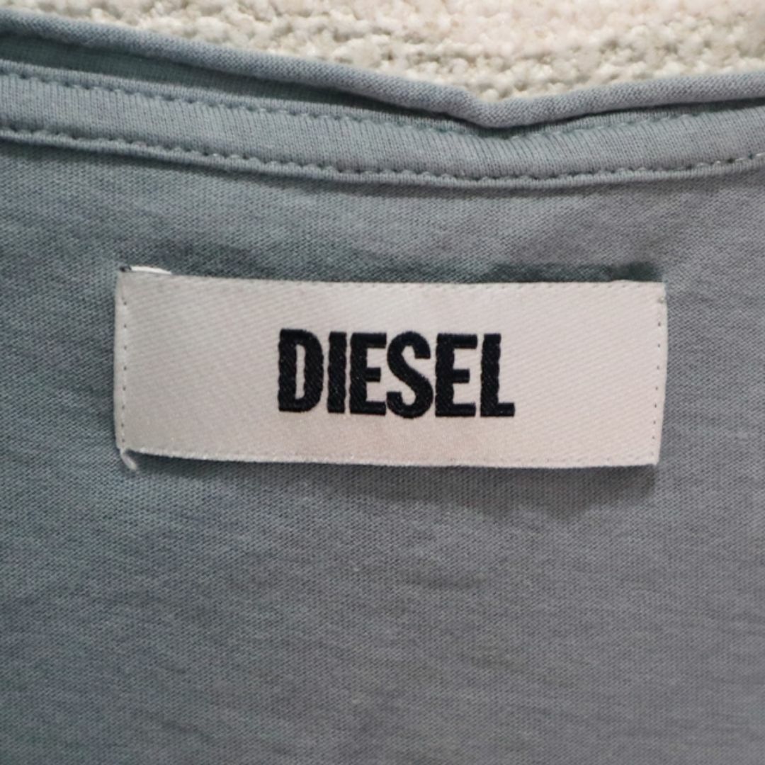 DIESEL(ディーゼル)のDESEL ディーゼル　ノースリーブ　裏プリント切りっ放しカットソー レディースのトップス(カットソー(半袖/袖なし))の商品写真