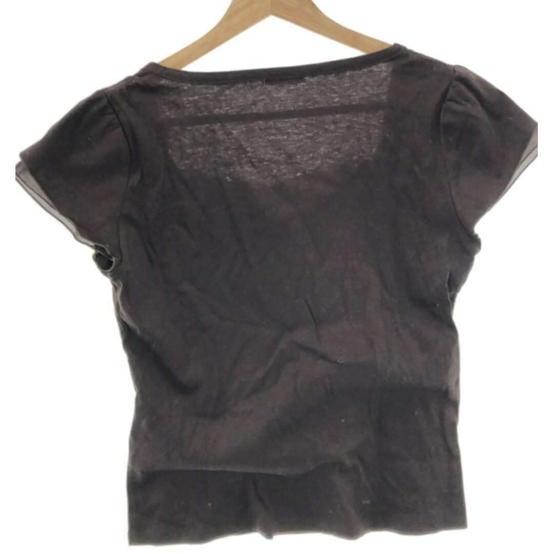 ef-de(エフデ)のef-de エフデ トップス ブラウス 半袖 スクエアネック 袖フレア ブラウン メンズのトップス(Tシャツ/カットソー(半袖/袖なし))の商品写真