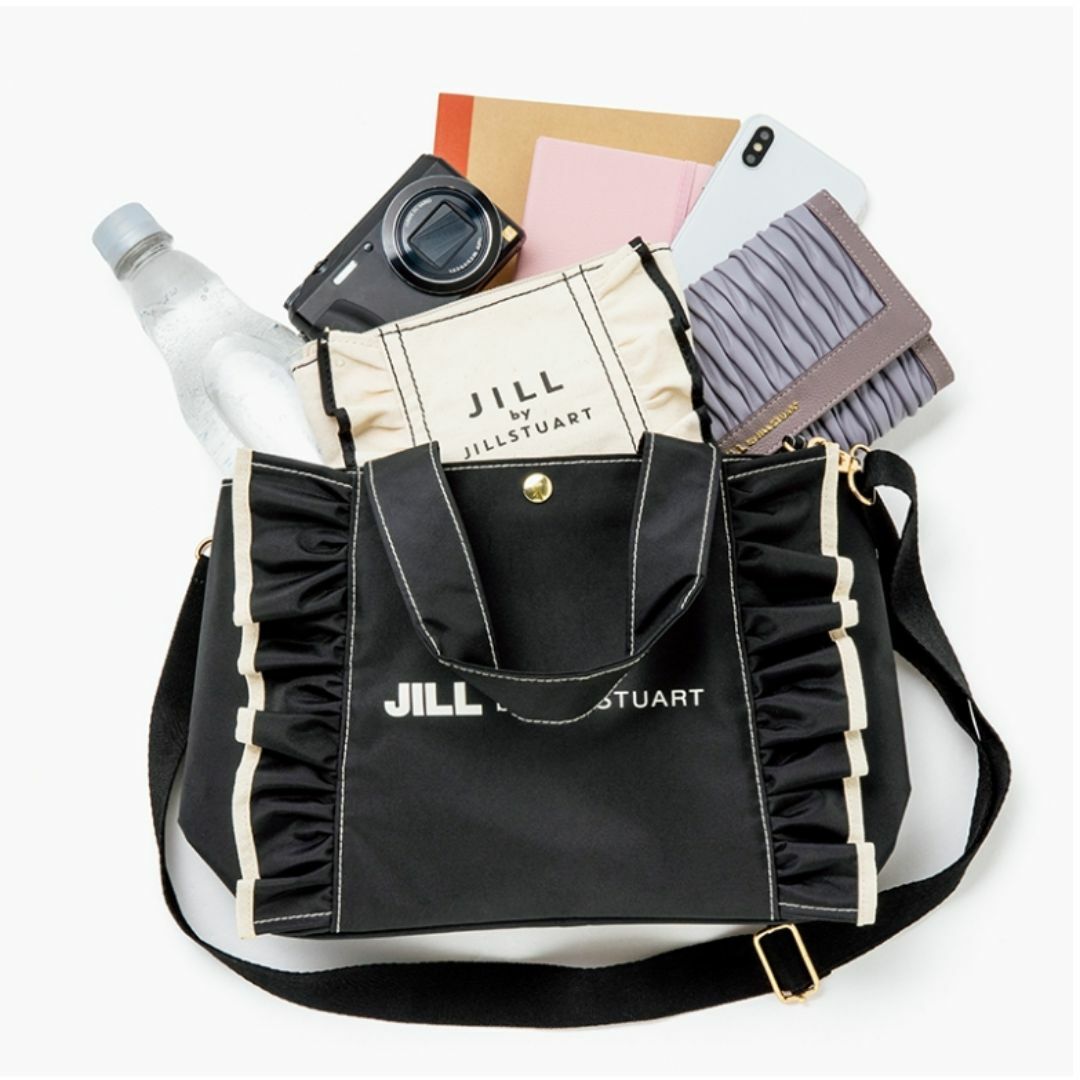 JILL by JILLSTUART(ジルバイジルスチュアート)のJILL by JILLSTUART　フリルトートバッグ レディースのバッグ(トートバッグ)の商品写真