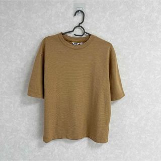 ユニクロ(UNIQLO)のUNIQLO  エアリズムコットンオーバーサイズTシャツ(5分袖)(Tシャツ(半袖/袖なし))