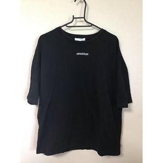 スピンズ(SPINNS)の【古着】spinns 黒Tシャツ(シャツ/ブラウス(半袖/袖なし))