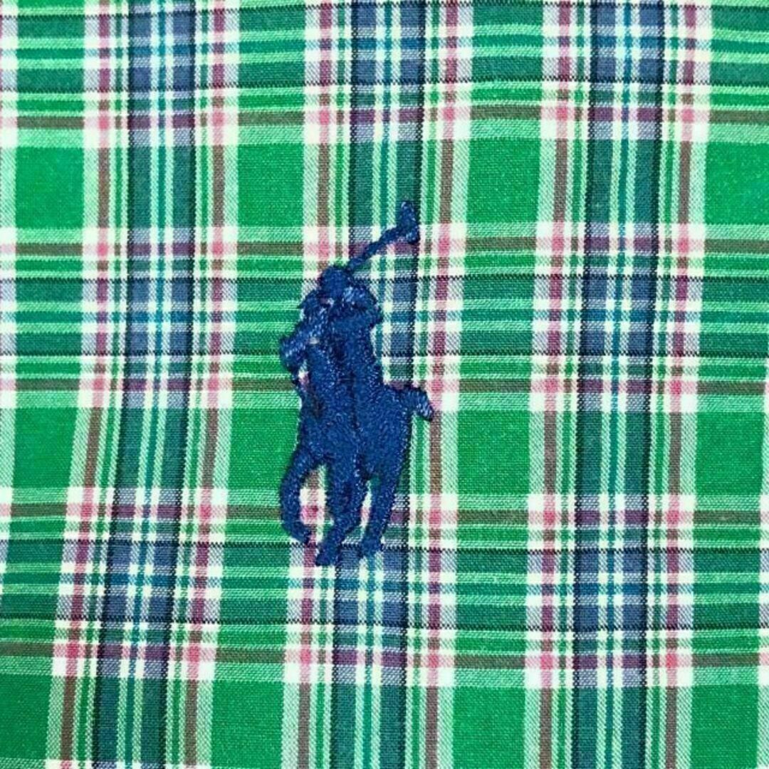 Ralph Lauren(ラルフローレン)のj90 US古着 ラルフローレン BD長袖シャツ 刺繍ロゴ 春夏 コットン メンズのトップス(シャツ)の商品写真