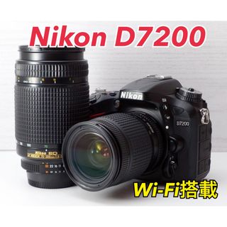 ニコン(Nikon)の★Nikon D7200★S数少●Wズームレンズ●スマホ転送●豪華なおまけ(デジタル一眼)