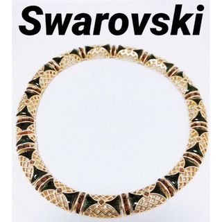 スワロフスキー(SWAROVSKI)の【レア】ヴィンテージ  Swarovski スワロフスキー ゴールド ネックレス(ネックレス)
