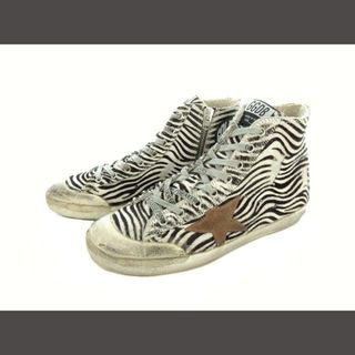 ゴールデングース(GOLDEN GOOSE)のゴールデングース zebra ゼブラ ハイカット スニーカー 39(スニーカー)