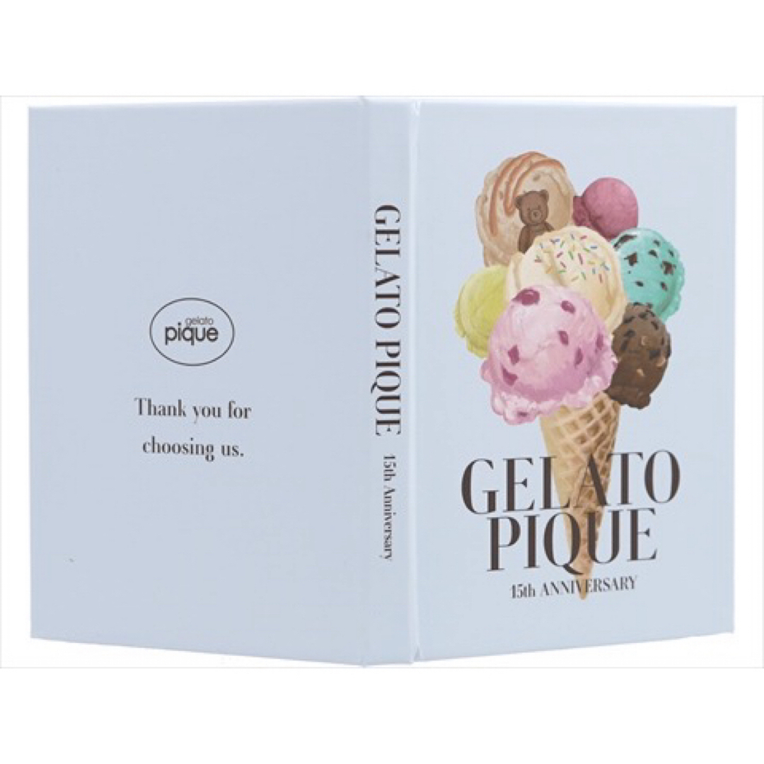 gelato pique(ジェラートピケ)の新品　gelato pique 上質サテンポーチ＆メモノート 2点セット レディースのファッション小物(ポーチ)の商品写真