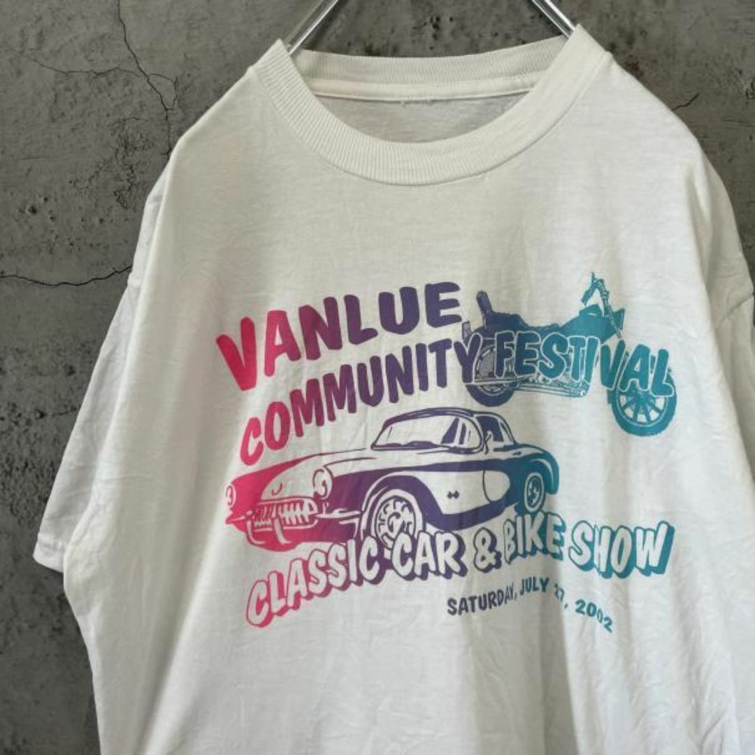 00s VALUE クラシックカー USA輸入 カラフル Tシャツ メンズのトップス(Tシャツ/カットソー(半袖/袖なし))の商品写真