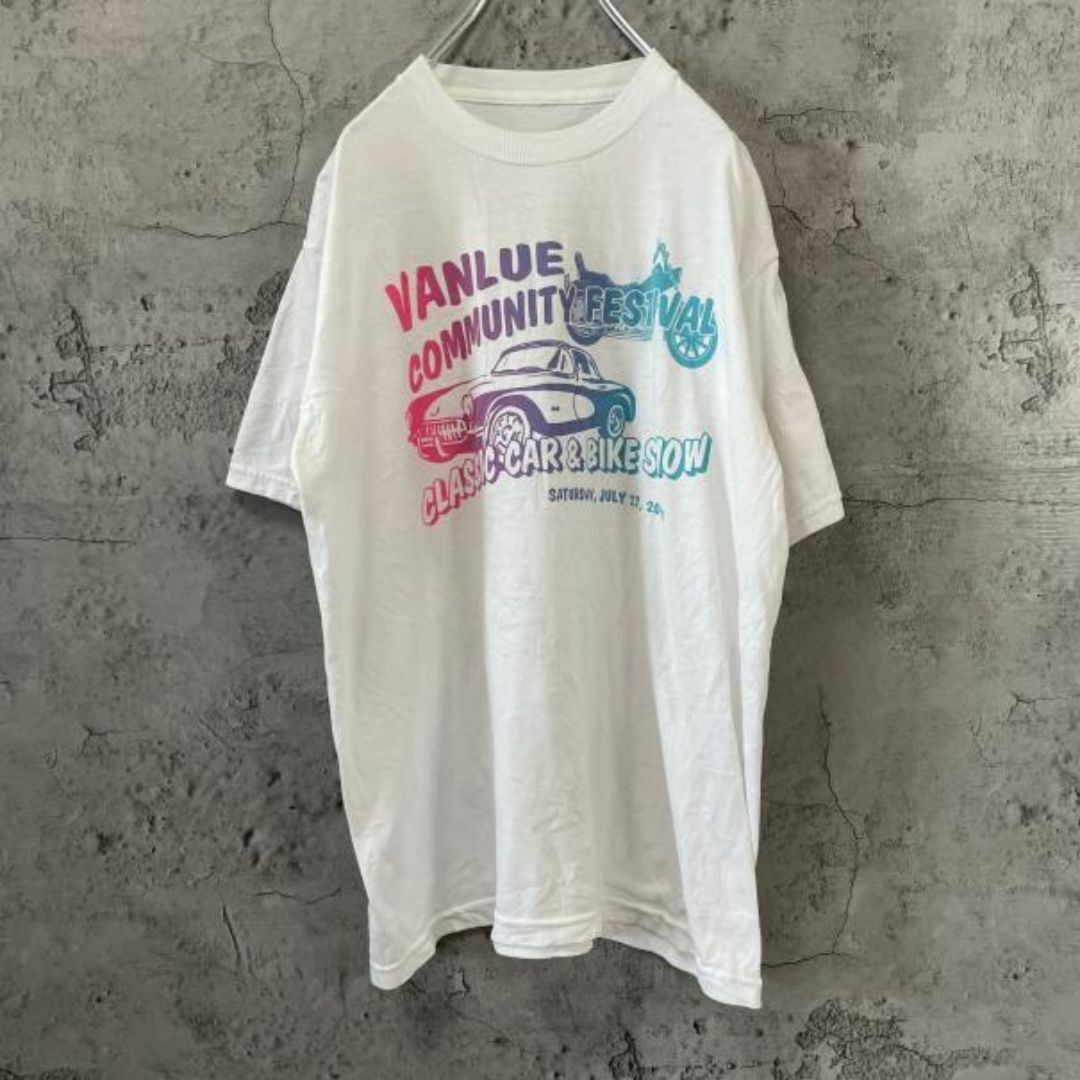 00s VALUE クラシックカー USA輸入 カラフル Tシャツ メンズのトップス(Tシャツ/カットソー(半袖/袖なし))の商品写真