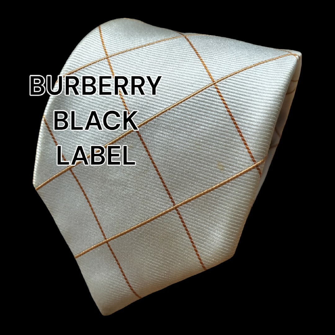 BURBERRY BLACK LABEL(バーバリーブラックレーベル)の【BURBERRY BLACK LABEL】　ピンク系　チェック柄　日本製 メンズのファッション小物(ネクタイ)の商品写真