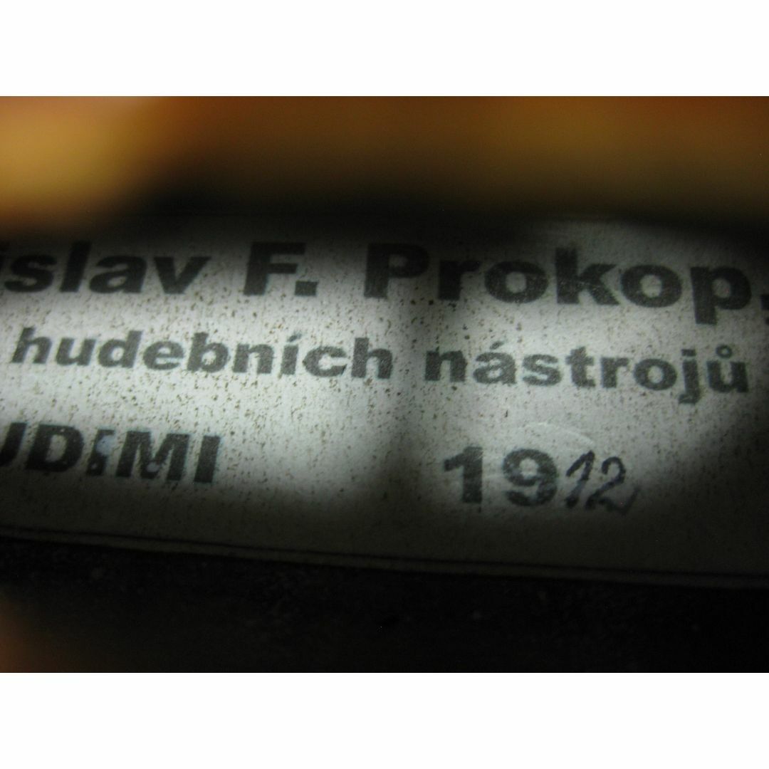 【モダンチェコ】 Ladislav F.Prokop 1912年製 バイオリン 楽器の弦楽器(ヴァイオリン)の商品写真