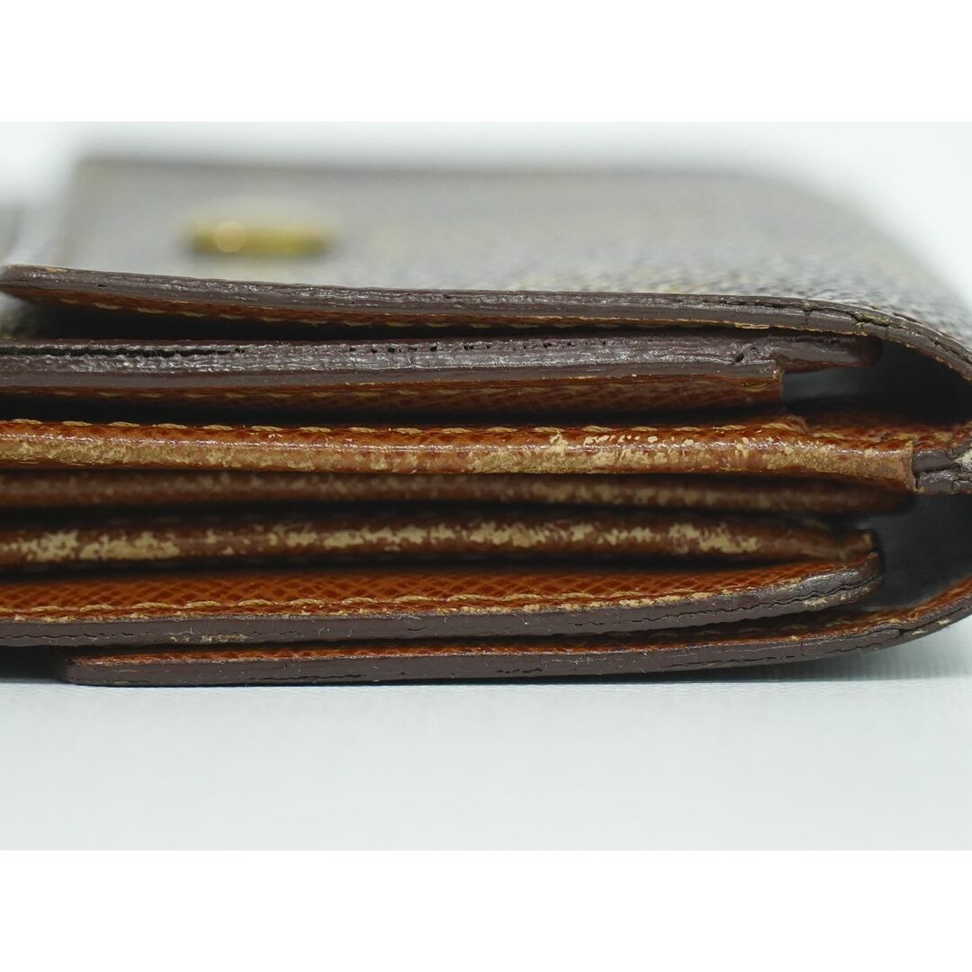 LOUIS VUITTON(ルイヴィトン)の本物 ルイヴィトン LOUIS VUITTON LV ポルトモネビエカルトクレディ モノグラム 折財布 コンパクトウォレット ブラウン M61652 ビトン 財布 ウォレット 中古 レディースのファッション小物(財布)の商品写真