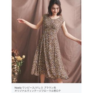 Noela ヴィンテージフラワーワンピース