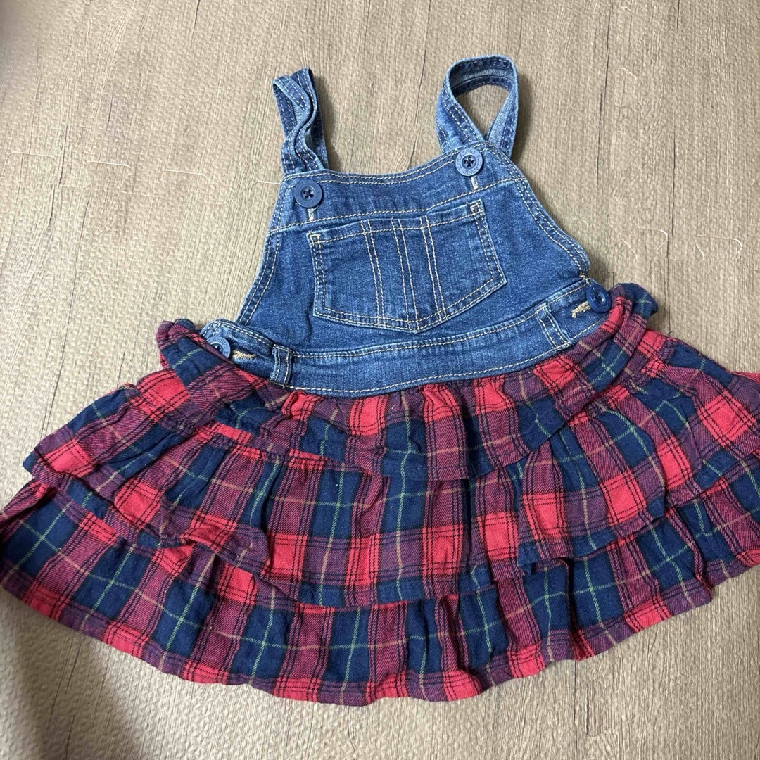 サロペットワンピース★ キッズ/ベビー/マタニティのキッズ服女の子用(90cm~)(スカート)の商品写真