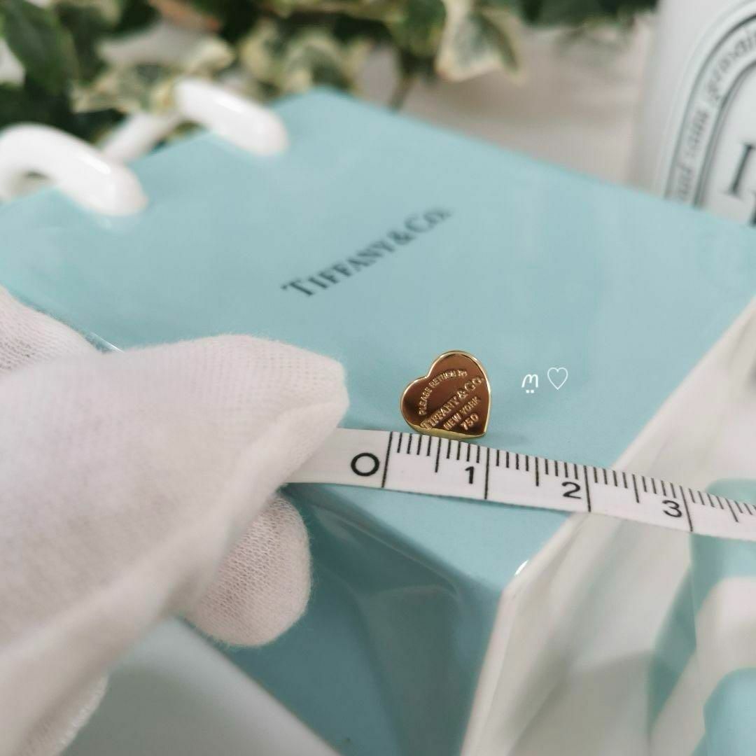 Tiffany & Co.(ティファニー)のリターントゥティファニー　ハートタグスタッドピアス　Ꮶ18イエローゴールド　片方 レディースのアクセサリー(ピアス)の商品写真