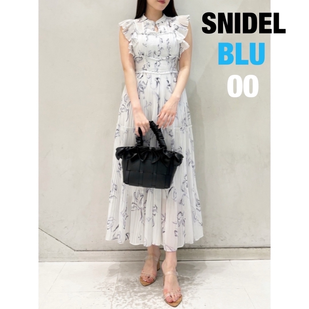 SNIDEL(スナイデル)のスナイデル snidel Sustainableプリントプリーツワンピース　00 レディースのワンピース(ロングワンピース/マキシワンピース)の商品写真