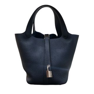 エルメス(Hermes)の　エルメス HERMES ピコタンロックPM B刻印 ブルードプリュス×SV金具 トリヨン レディース ハンドバッグ(ハンドバッグ)