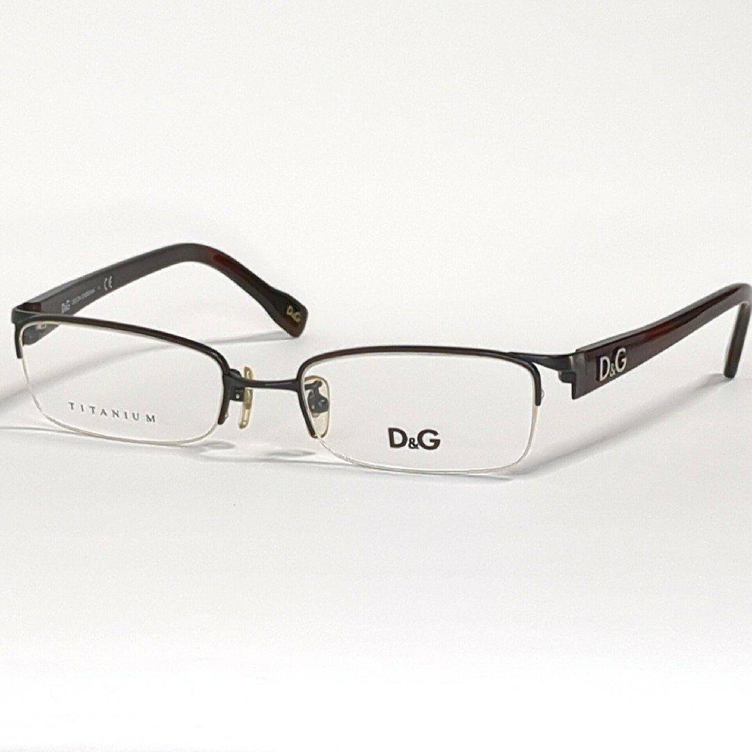 DOLCE&GABBANA(ドルチェアンドガッバーナ)のDOLCE&GABBANA メガネフレーム ハーフリム D&G5109T メンズのファッション小物(サングラス/メガネ)の商品写真