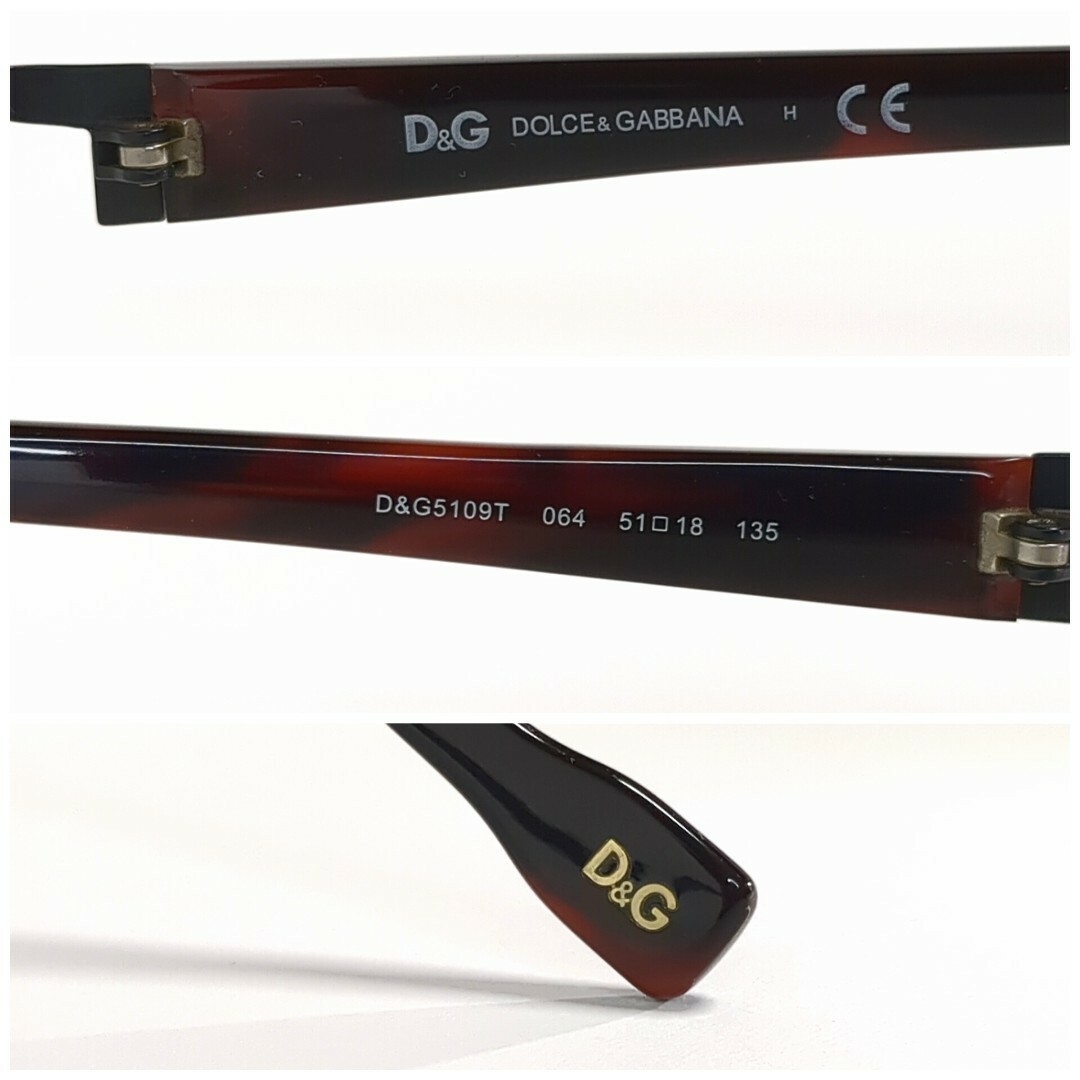 DOLCE&GABBANA(ドルチェアンドガッバーナ)のDOLCE&GABBANA メガネフレーム ハーフリム D&G5109T メンズのファッション小物(サングラス/メガネ)の商品写真