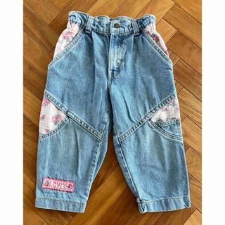 リーバイス(Levi's)のlittle levi's  花柄切替デニムパンツ　3T(パンツ/スパッツ)