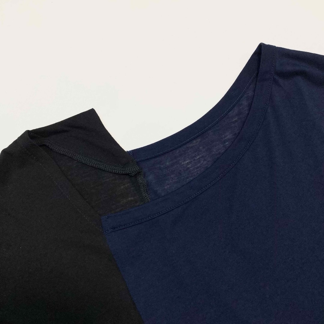 Y's(ワイズ)のY's 3 SHADE PATCHED FRENCH SLEEVE T 2 レディースのトップス(カットソー(半袖/袖なし))の商品写真
