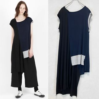 ワイズ(Y's)のY's 3 SHADE PATCHED FRENCH SLEEVE T 2(カットソー(半袖/袖なし))