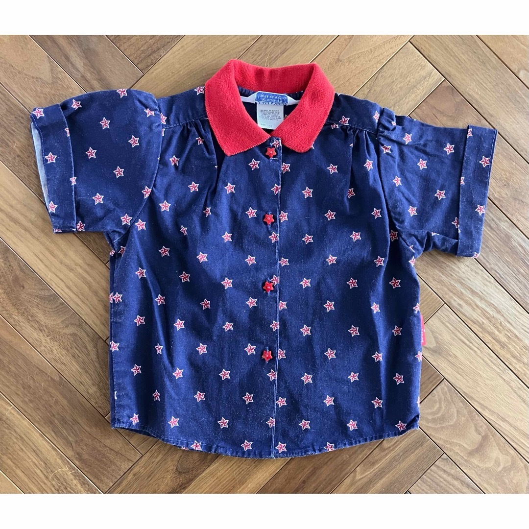 OshKosh(オシュコシュ)のoshkosh  星柄シャツ　3T キッズ/ベビー/マタニティのキッズ服女の子用(90cm~)(ブラウス)の商品写真